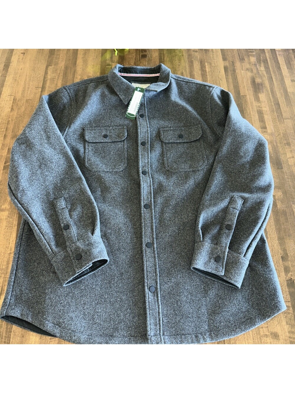 Flag & Anthem Mens Fleece Jacket Size XL Charcoal NWT